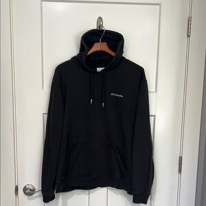 Columbia Black Sweatshirt Casual Hoodie Sz XL
